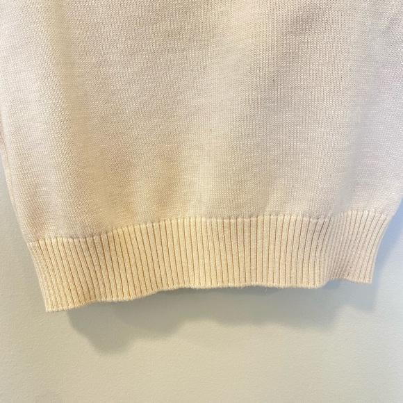 Henry Duvall Toddler Ivory Crewneck Sweater Size 2T 95% Cotton 5% Cashmere - Picture 5 of 7